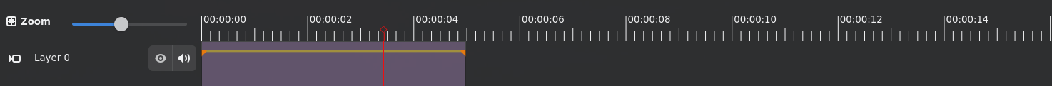 Ruler zoomed to 2 second major intervals
